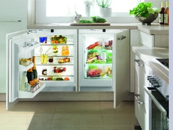 Refrigerator in the bathroom photo