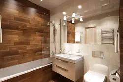 Bathroom design with wood floor