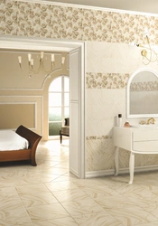 Birch ceramic tiles in the bathroom interior photo