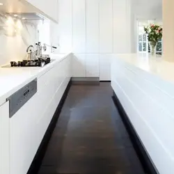 Countertops Дар Дохили Ошхона Дод Gloss Сафед