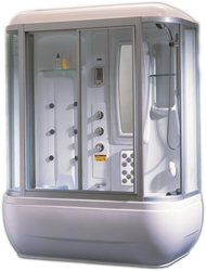 2 in 1 shower cabin with bathtub photo