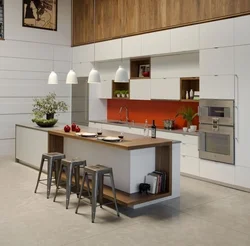 Kitchen design ceilings 4 meters