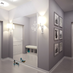 Bathroom and toilet hallway design