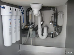 Water supply in the kitchen photo