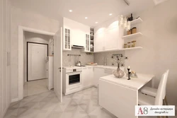 Studiya oshxonasi dizayni 27 m²