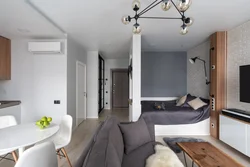 Studio apartment with separate bedroom photo