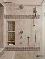 Bathtub with shower niche photo