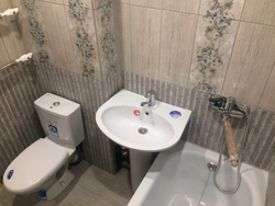 Эконом класс ванна бөлмесінің дизайнының фотосы