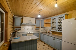 Lining ceiling in the kitchen design