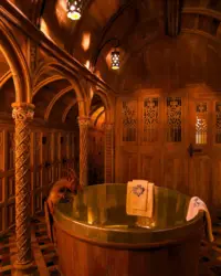 Bathroom in the castle photo