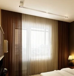 Curtains For Bedroom With Suspended Ceiling Photo