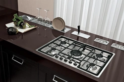 Kitchen design with hob