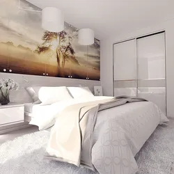 Modern bedroom design 9 sq.m.