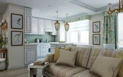 English kitchen living room interior