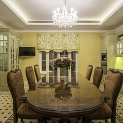English kitchen living room interior