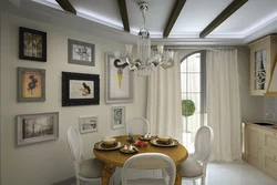 English Kitchen Living Room Interior