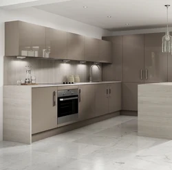 Kitchen design in cashmere color