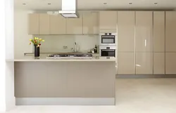 Kitchen design in cashmere color