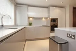Kitchen design in cashmere color