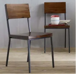 Chairs with metal legs for the kitchen photo