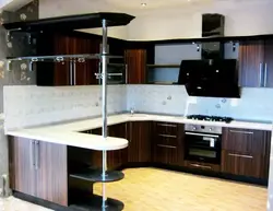 Фото кухню с барной стойкой недорого