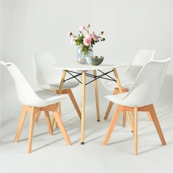 White Wooden Chairs For Kitchen Modern Design