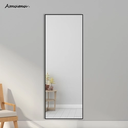 Wall-mounted full-length mirror in the hallway photo