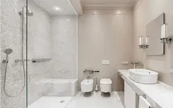 Bathroom design with bidet and toilet