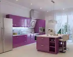 Yasəmən çəhrayı mətbəx interyeri