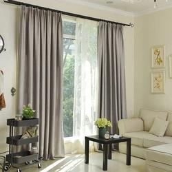 Curtains in an apartment room photo