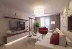 Walk-through living room with balcony design