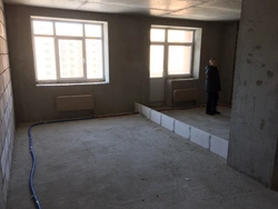 Apartment renovation rough finishing in a new building photo