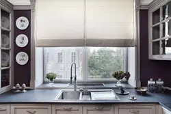Kitchen design with window panel