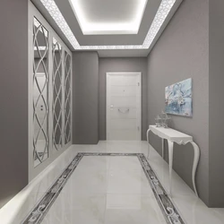 Ceiling design in a square hallway