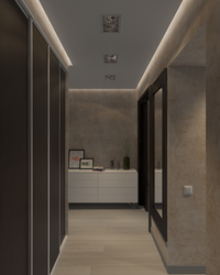 Ceiling design in a square hallway