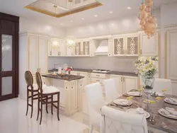Kitchen interior ceiling classic