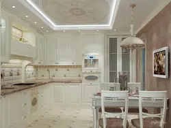 Kitchen interior ceiling classic