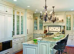 Kitchen interior ceiling classic