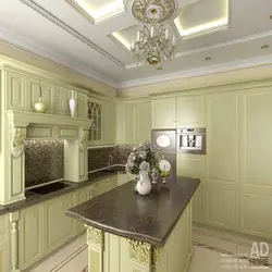 Ас үй интерьерінің төбесі классикалық