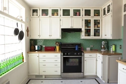 Kitchen units up to the ceiling photo for a small kitchen