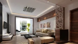 Living room design with a balcony in a modern style photo