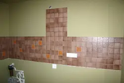 How to lay tiles in the kitchen photo