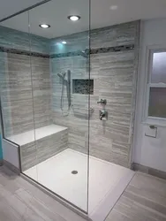 Photo of glass bathroom railings