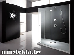 Photo of glass bathroom railings