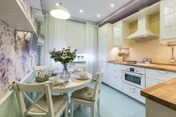 Kitchen design in one tone