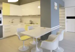 Glossy kitchens with bar counters photo