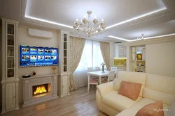 Дизайн квартиры в хрущевке с камином