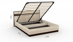Photo of a bed in the bedroom with a lifting mechanism