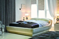 Photo of a bed in the bedroom with a lifting mechanism