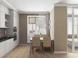 Kitchen design in a two-room vest